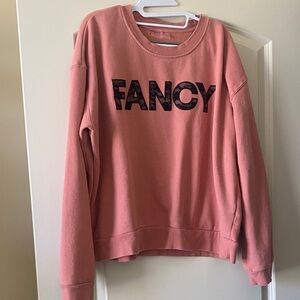 Betsey Johnson Dusty Rose Crewneck Sweatshirt